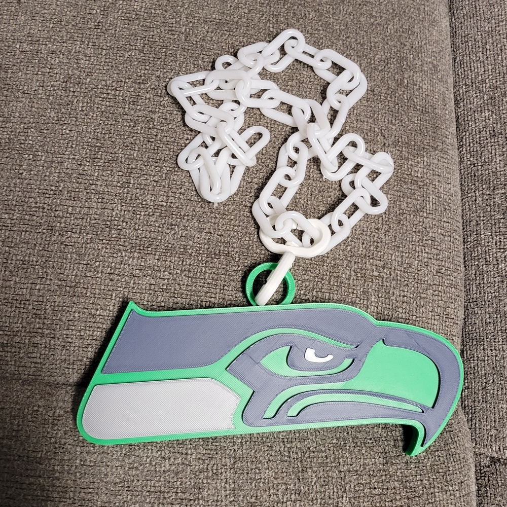 Seahawks Logo Chain Necklace